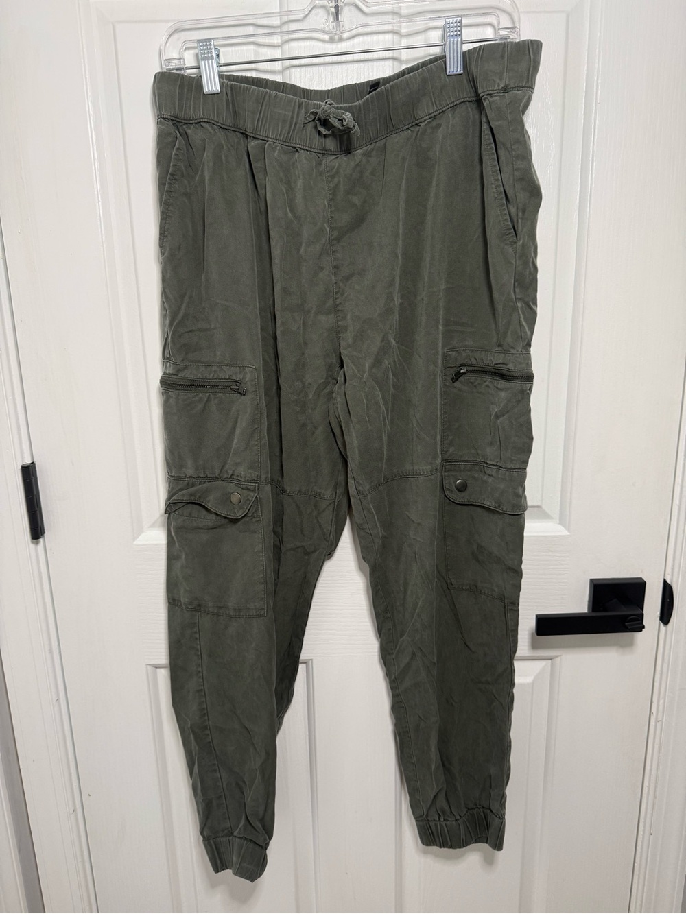 Banana Republic Olive Utility Cargo Joggers